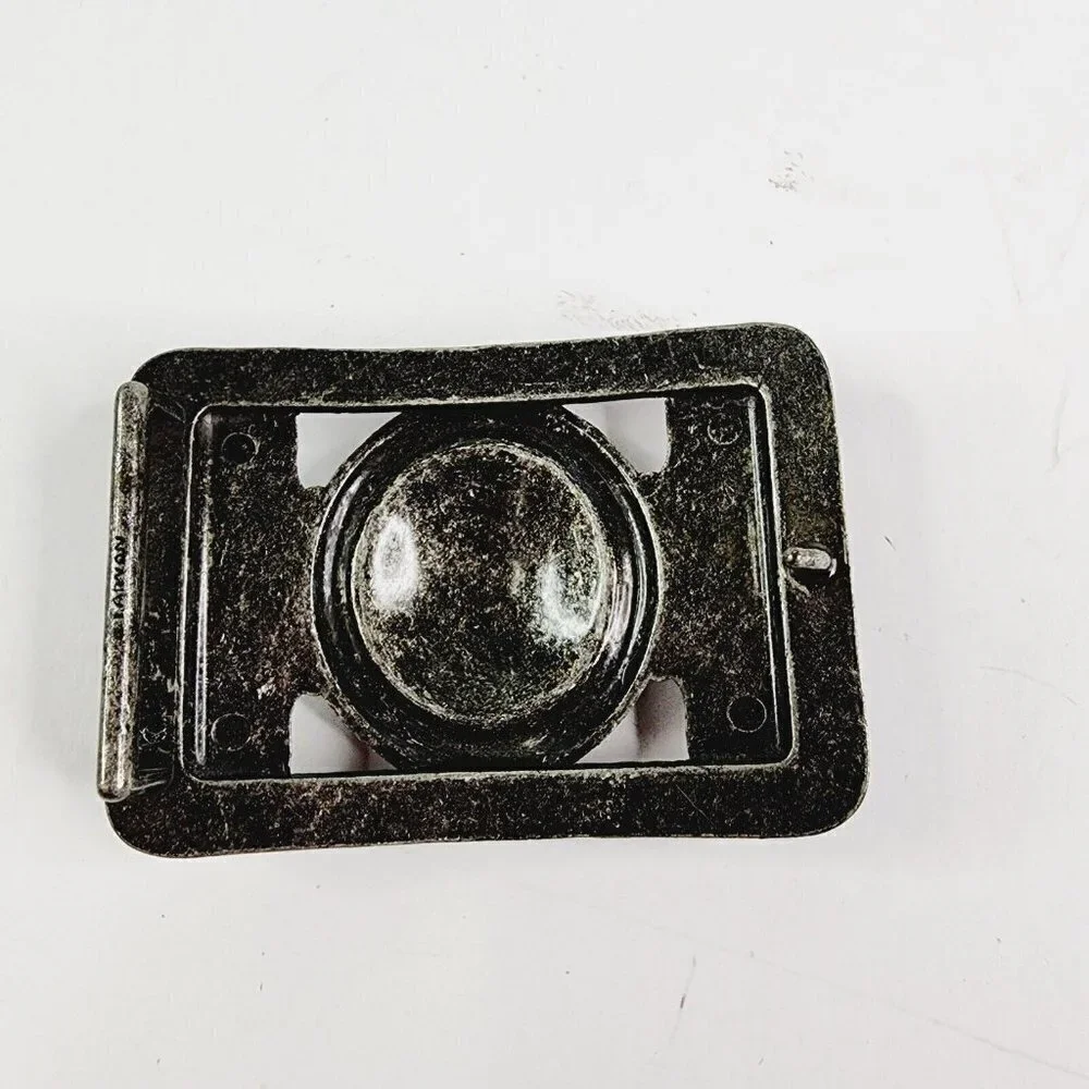 Vintage Silver Belt Buckle Western Rodeo‎ Cowboy American Eagle USA Patriotic